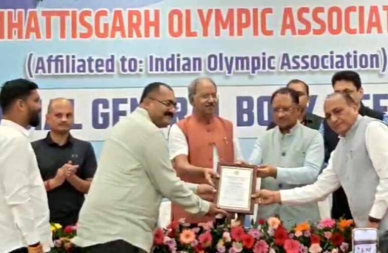 मुख्यमंत्री श्री विष्णु देव साय छत्तीसगढ़ ओलंपिक संघ के निर्विरोध अध्यक्ष बने
