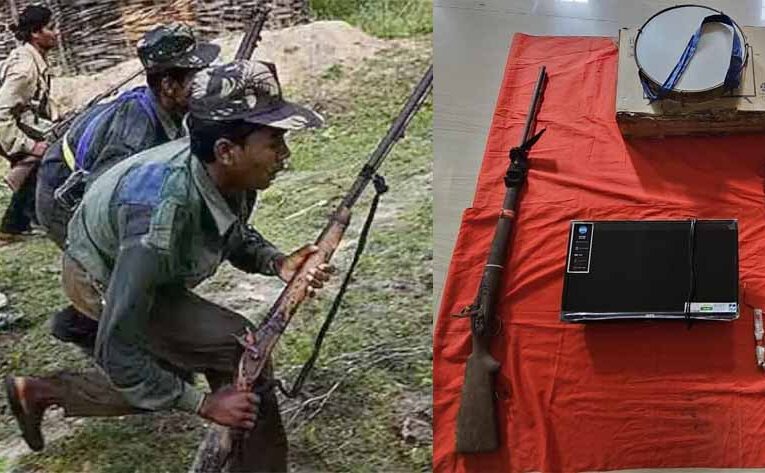 सुरक्षा बलों मिला नक्सलियों के सामानों का जखीरा