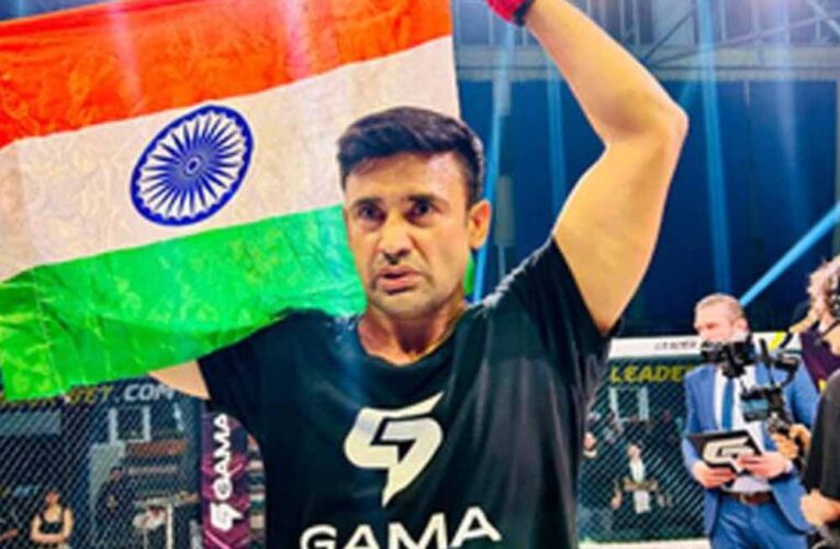 भारतीय पहलवान संग्राम सिंह ने गामा इंटरनेशनल फाइटिंग चैंपियनशिप में मुकाबला जीतकर MMA में अपनी पहचान बनाई