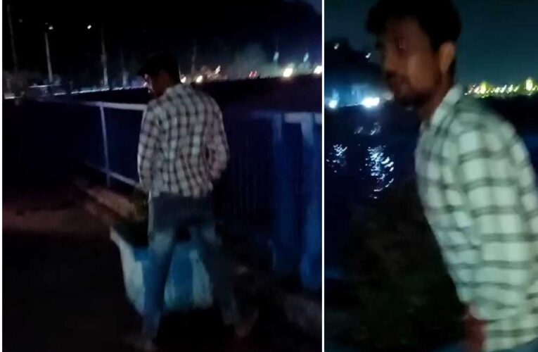 भोपाल : वीआइपी रोड पर रखे गमले में युवक ने की पेशाब, वीडियो हुआ वायरल