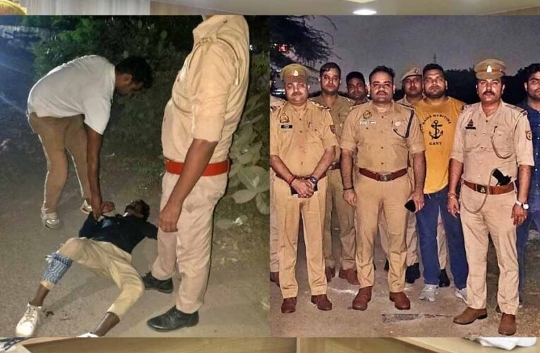 नोएडा की फिल्म सिटी में चोरी की वारदातों को अंजाम देने वाला बदमाश मुठभेड़ में गिरफ्तार