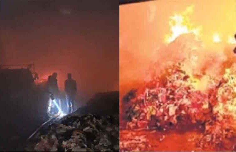 राजस्थान-अजमेर की कॉटन फैक्ट्री में लगी भीषण आग, 10 दमकलों ने आग पर पाया काबू