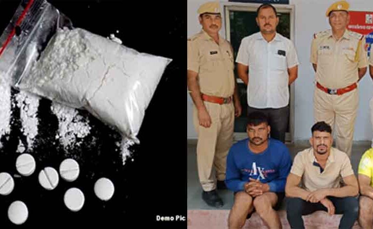 राजस्थान-दौसा की श्यालावास हाई सिक्योरिटी जेल में ड्रग्स सप्लाई, तीन बदमाश गिरफ्तार