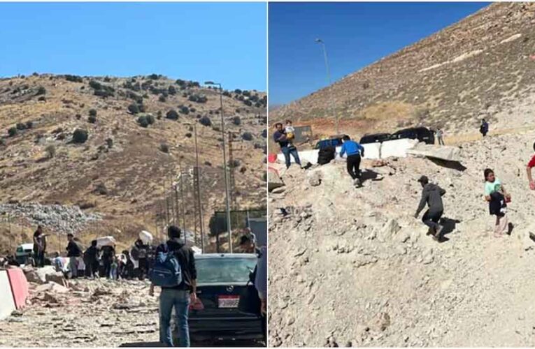 इजरायल की बमबारी में विस्थापित लेबनानी, बसेरा न होने से पहाड़ियों पर ली  शरण