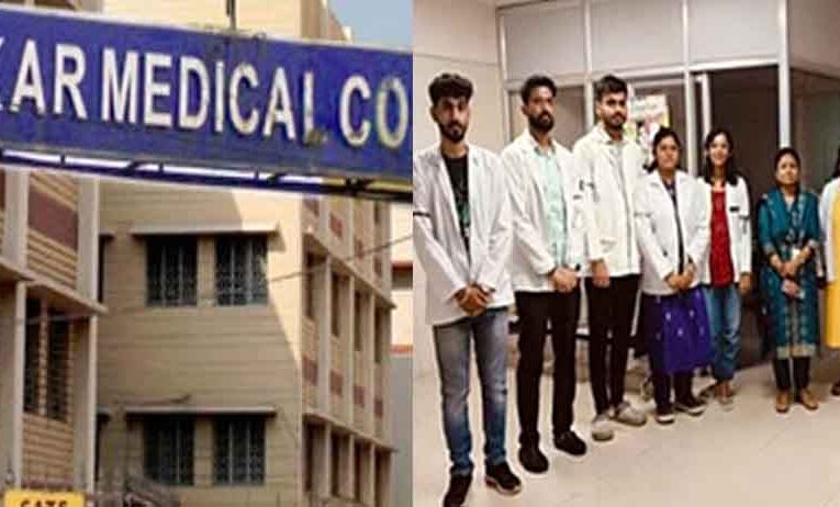 छत्तीसगढ़-जगदलपुर में मेकाज के डॉक्टरों ने बांधी ब्लैक रिबन, कोलकाता के डॉक्टरों का समर्थन