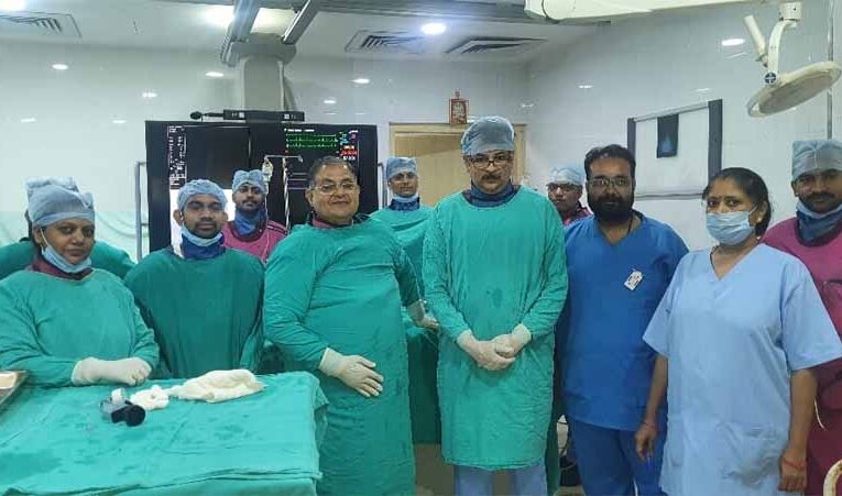 हमीदिया अस्पताल में सफलतापूर्वक की गयी प्रथम आईवीयूएस गाइडेड एंजियोप्लास्टी