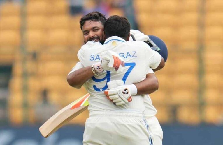 भारत की शानदार वापसी, चौथे दिन लंच तक 3 विकेट पर बनाए 344 रन, सरफराज का नाबाद शतक