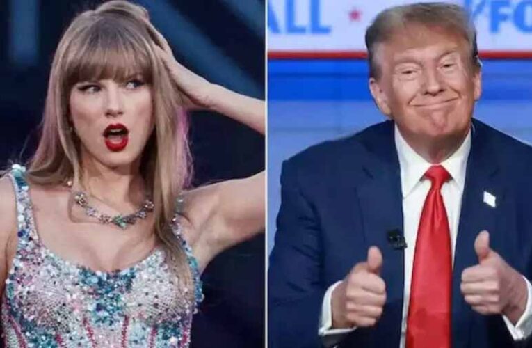 टेलर स्विफ्ट के कॉन्सर्ट में  ट्रंप के समर्थकों ने डाली खलल, जहाज उड़ाकर दिखाया मैसेज