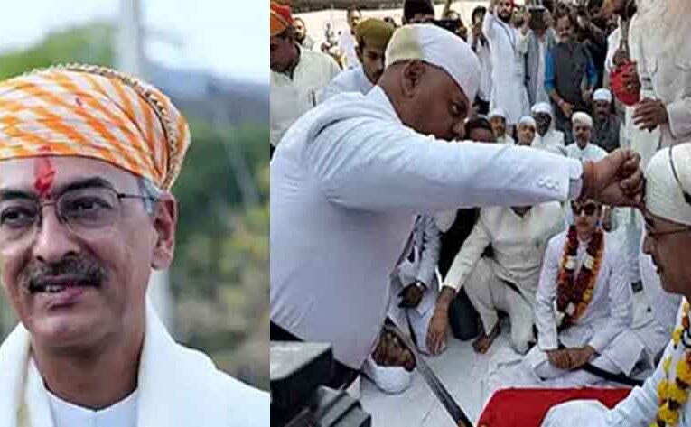 राजस्थान-चित्तौड़गढ़ में एकलिंगनाथ के 77वें दीवान बने विश्वराज सिंह मेवाड़, अंगूठे पर तलवार से चीरा लगाकर किया राजतिलक