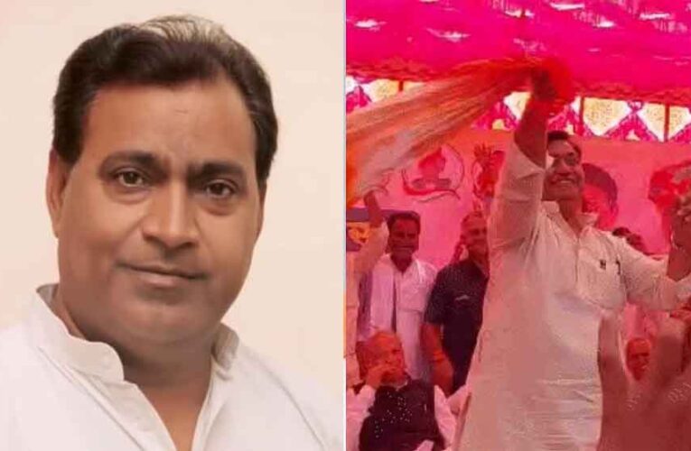 राजस्थान-अलवर के रामगढ़ में डोटासरा ने किया गमछा डांस, कांग्रेस प्रदेशाध्यक्ष के साथ उम्मीदवार जुबेर मौजूद