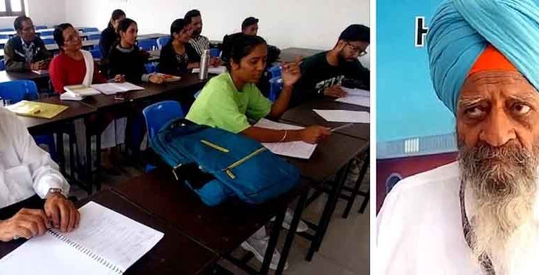 राजस्थान-चित्तौड़गढ़ में 81 की उम्र में लॉ करने सरपाल सिंह रोज जा रहे कॉलेज, बच्चों के साथ कर रहे पढ़ाई