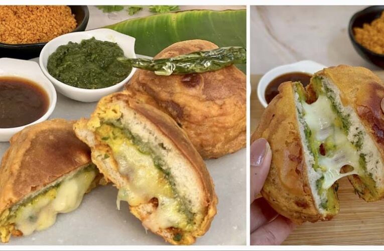 घर पर बनाएं चिली चीज़ वड़ा पाव