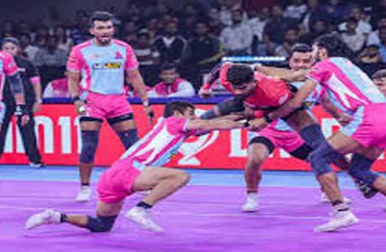 जयपुर पिंक पैंथर्स को 13 अंक से हराकर मनप्रीत के जाबांजों ने शीर्ष पर खुद को मजबूत किया