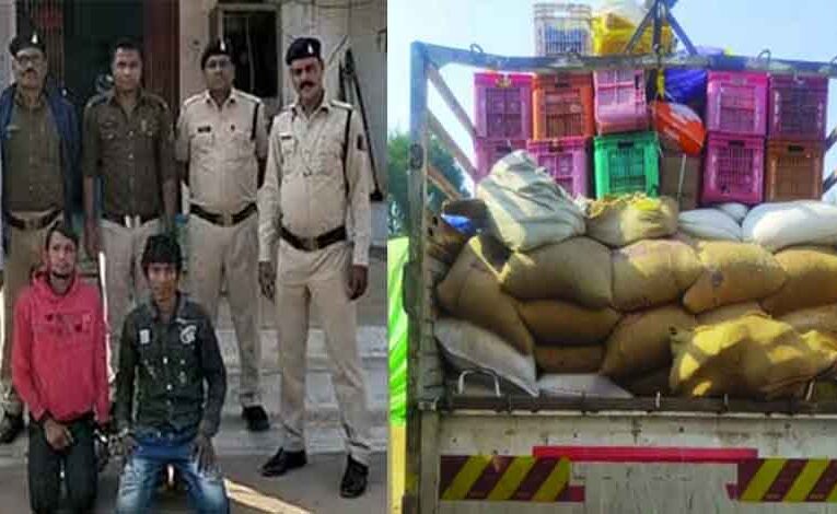 छत्तीसगढ़-दुर्ग के धान खरीदी केंद्र से 80 बोरियां चोरी, पुलिस ने दो आरोपियों को किया गिरफ्तार