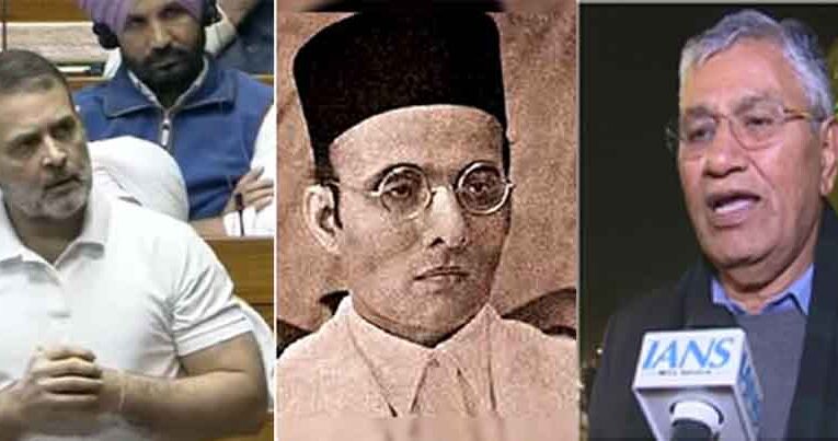 राहुल गांधी ने संसद में वीर सावरकर पर की टिप्पणी, एनडीए सांसदों ने लगाया फेक नैरेटिव फैलाने का आरोप