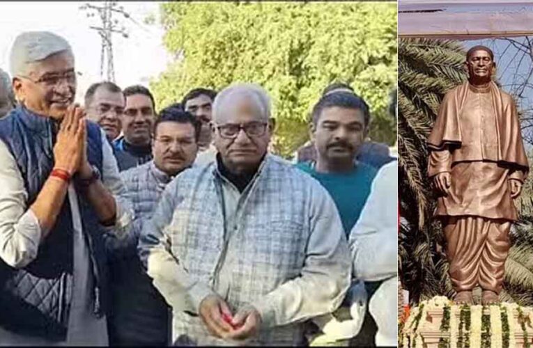 राजस्थान-जोधपुर में केंद्रीय मंत्री गजेंद्र सिंह शेखावत ने सरदार पटेल को अर्पित की श्रद्धांजलि, कांग्रेस पर कसा तंज