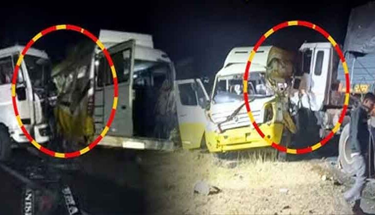 राजस्थान में जोधपुर-जैसलमेर हाईवे पर मिनी बस और ट्रेलर की टक्कर, दो की मौत और 21 घायल