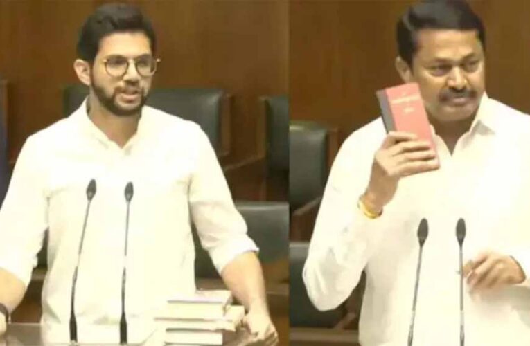 आज सत्र के दूसरे दिन विपक्षी महा विकास अघाड़ी के सदस्यों ने विधायक के रूप में शपथ ली