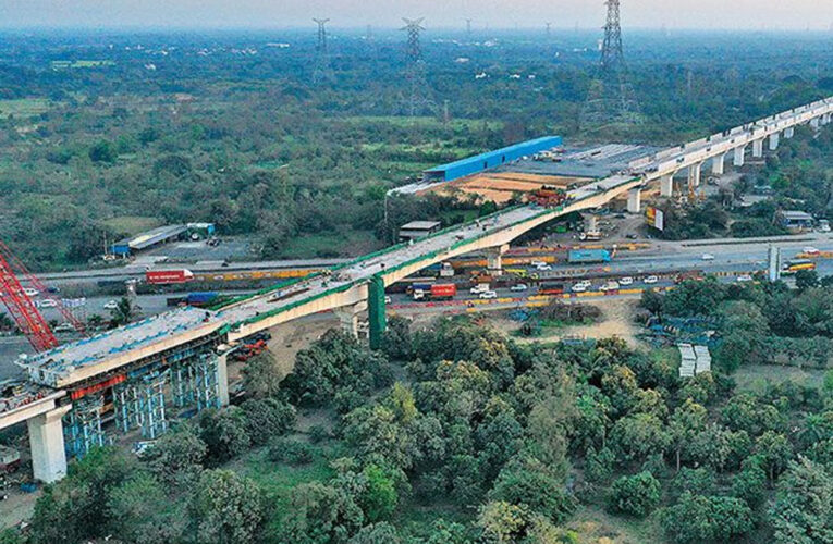 मुंबई अहमदाबाद बुलेट ट्रेन का एक और ब्रिज पूरा, एन एच 48 पर 210 मीटर ब्रिज को जोड़ लिया गया