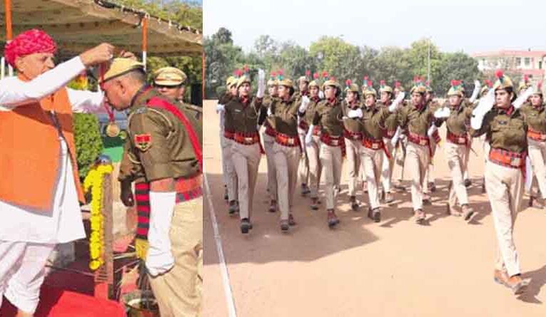 राजस्थान-जयपुर में वनरक्षक प्रशिक्षण सत्र की पास आउट परेड, केंद्रीय कृषि राज्यमंत्री ने मार्चपास्ट की ली सलामी