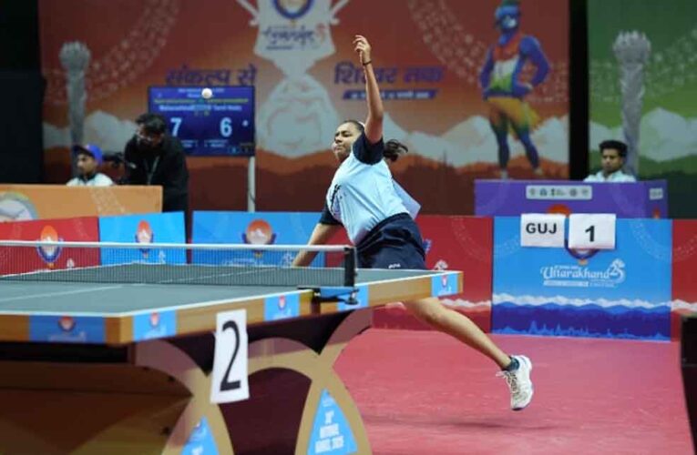 राष्ट्रीय खेल: टेबल टेनिस मुकाबलों के पहले दिन महाराष्ट्र, तमिलनाडु और पश्चिम बंगाल का दबदबा