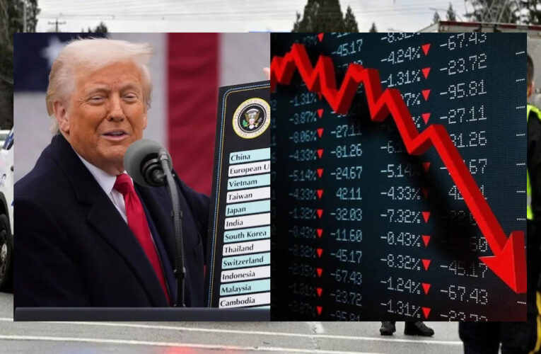 अमेरिकी बाजार में फिर 4 अप्रैल 2025 को देर रात फिर बड़ी गिरावट आई