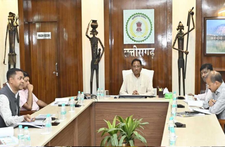 रायपुर : किसानों को मिले सिंचाई परियोजनाओं का लाभ : मुख्यमंत्री श्री विष्णु देव साय