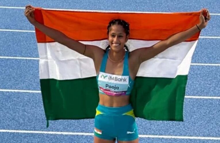 हरियाणा की 18 वर्षीय पूजा ने एशियाई एथलेटिक्स चैंपियनशिप में ऊंची कूद में 25 साल बाद स्वर्ण पदक जीतकर इतिहास रचा