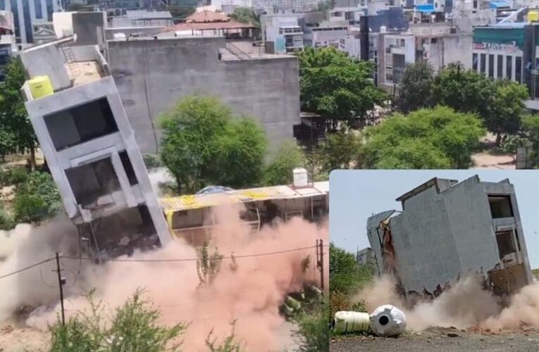 इंदौर में बारूद से इमारत उड़ाने पर हो गया विवाद, महापौर ने जांच के दिए आदेश