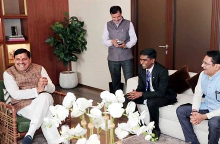 मुख्यमंत्री डॉ. यादव से ग्रियू एनर्जी के CEO की भेंट