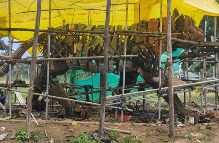 कबाड़ से कमाल: पेंच टाइगर रिजर्व में बन रही विश्व की सबसे विशाल टाइगर मूर्ति