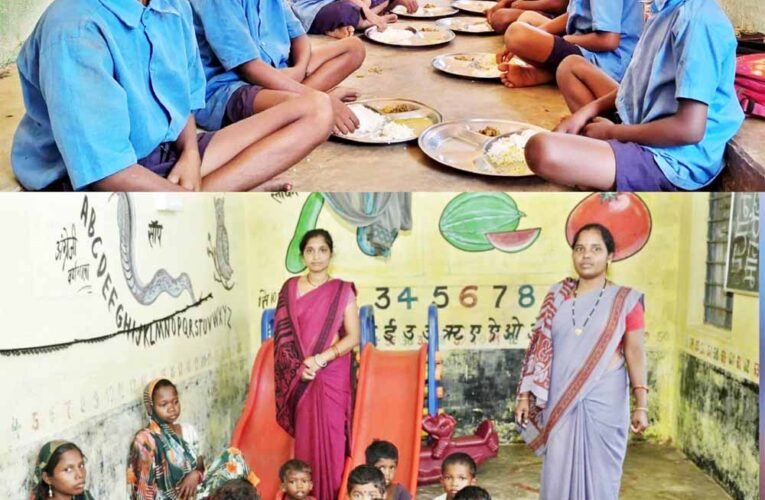 धुएं से मुक्ति और आहार से बच्चो को मिल रही शक्ति