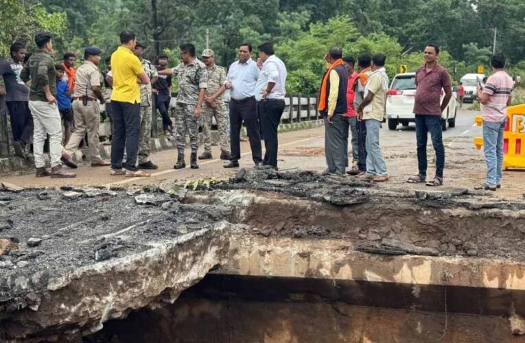 दंतेवाड़ा : बारसूर के क्षतिग्रस्त गणेष बहार पुल का मरम्मती कार्य हुआ पूर्ण