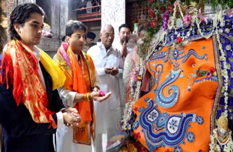 MPCA के सबसे युवा अध्यक्ष बने महा आर्यमन सिंधिया, खजराना गणेश से लिया आशीर्वाद