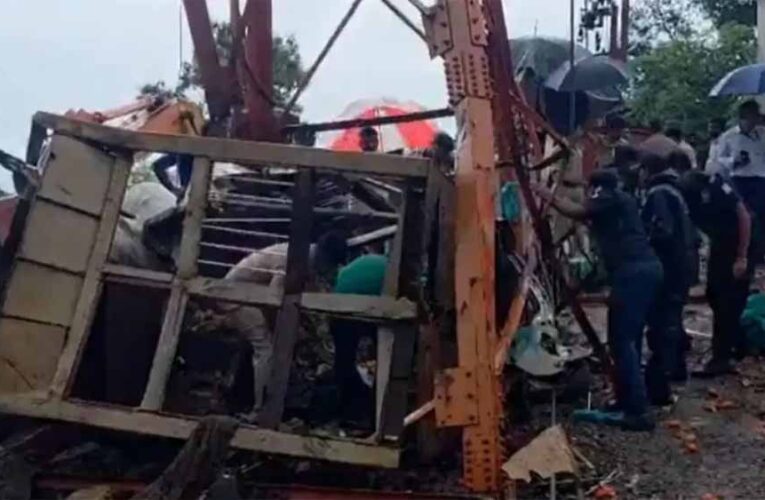 गुजरात के पावागढ़ में रोपवे हादसा: तार टूटने से 6 की मौत, मची अफरातफरी