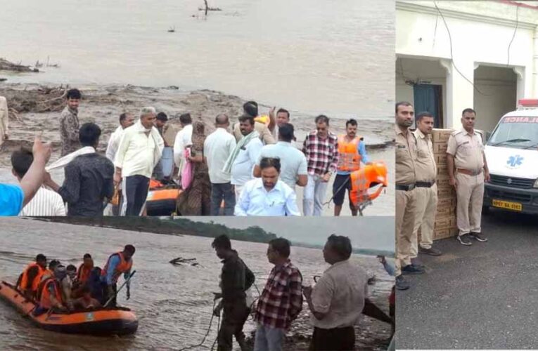 पार्वती नदी उफान: श्योपुर-बारां हाईवे 24 घंटे बंद, SDRF ने 15 ग्रामीणों और गर्भवती महिला को बचाया