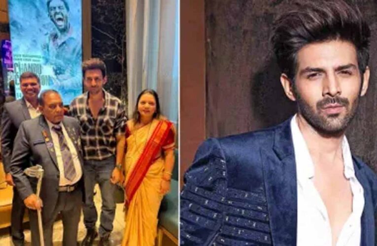 ‘चंदू चैम्पियन’ के लिये कार्तिक आर्यन को पहला सर्वश्रेष्ठ अभिनेता का फिल्मफेयर पुरस्कार मिलने पर मुरलीकांत पेटकर ने लुटाया प्यार