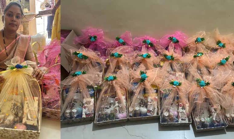 बिहान की दीदियों ने तैयार किए संगिनी ब्रांड के आकर्षक गिफ्ट हैम्पर