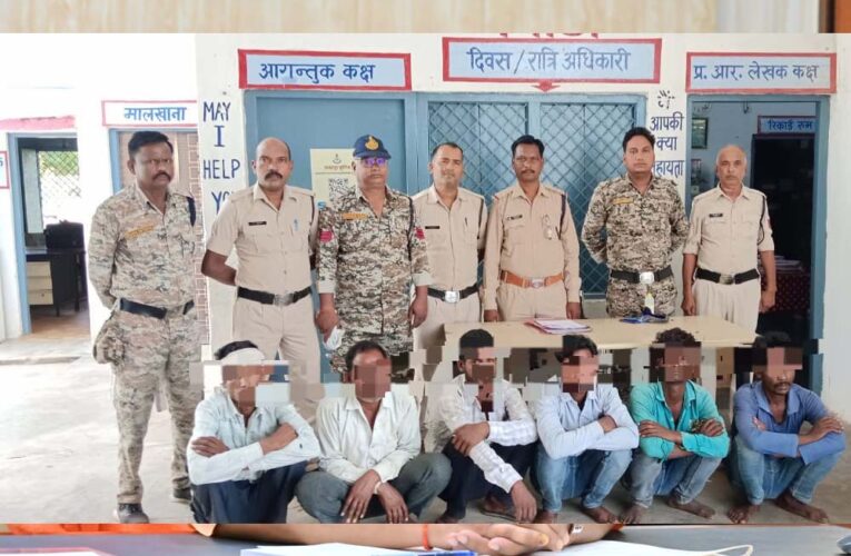 हत्या के मामले मे बमीठा पुलिस ने 6 लोगो को किया गिरफ्तार