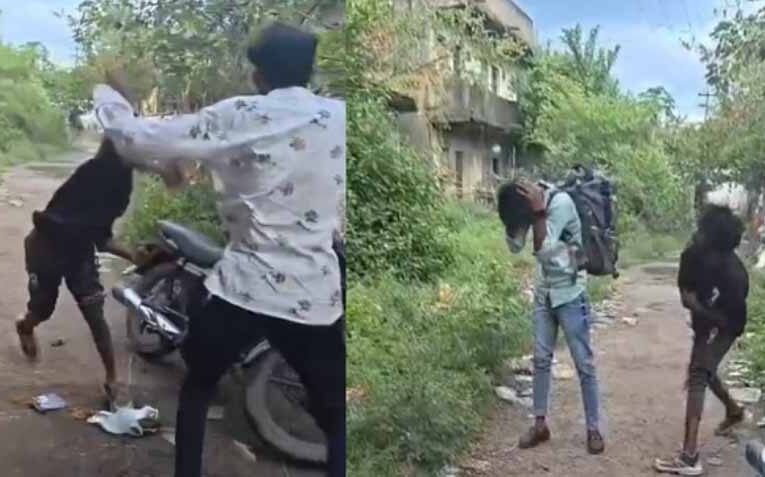 भगवाराज जिंदाबाद के नारे के साथ आरोपी ने बेल्ट से दो युवकों को पीटा, वीडियो वायरल; पुलिस सतर्क