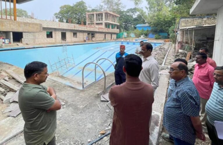 नेहरू पार्क स्विमिंग पूल का जीर्णोद्धार छह महीने से लेट, 4 करोड़ का प्रोजेक्ट अक्टूबर तक अधूरा