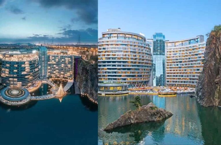 जमीन के नीचे 88 मीटर गहराई में बना 4000 करोड़ का वॉटरफॉल होटल, वास्तुकला में है एकदम अलग!