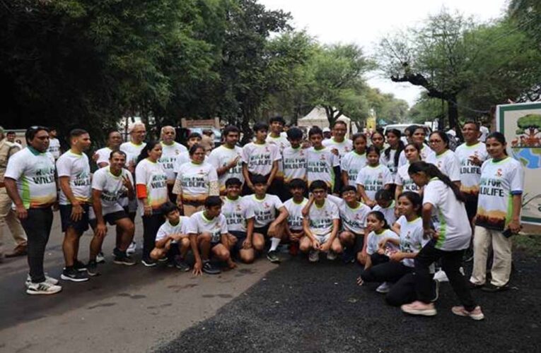 वन्य जीव संरक्षण के लिये हुई रन फॉर वाइल्ड लाइफ