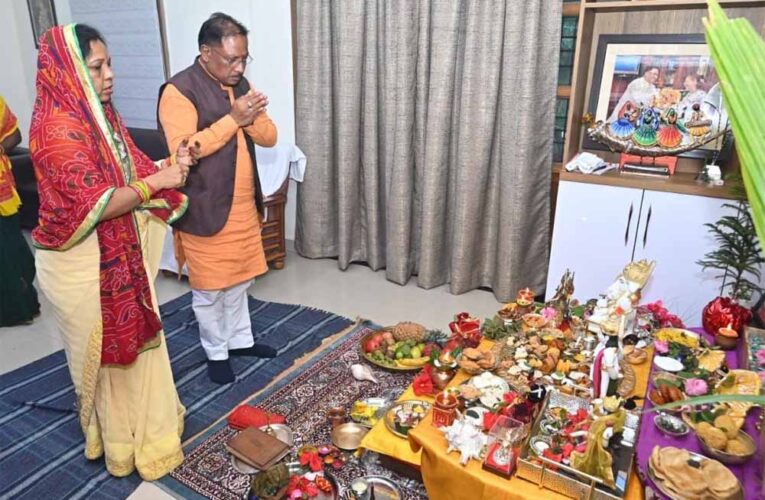 गोवर्धन पूजा पर CM विष्णु देव साय ने मांगी छत्तीसगढ़ की खुशहाली की दुआ, कहा—‘हर घर रहे समृद्ध’