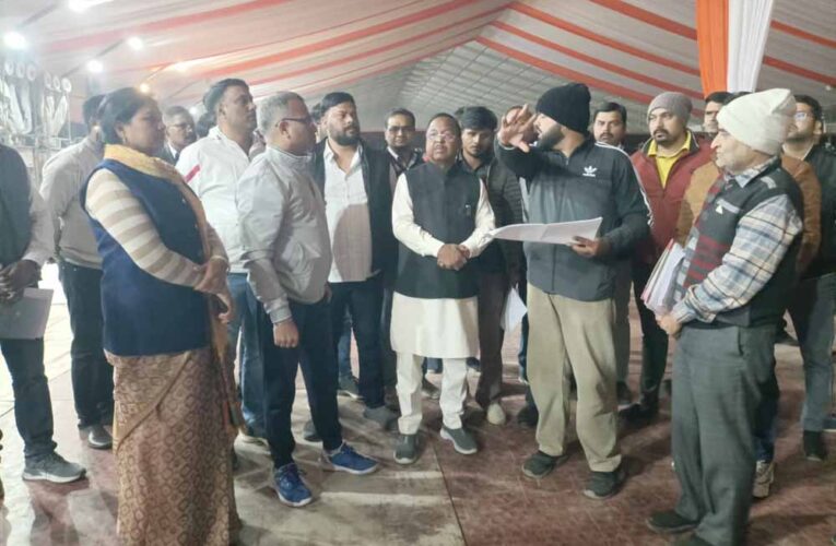 राष्ट्रपति द्रौपदी मुर्मु का प्रस्तावित अम्बिकापुर दौरा की तैयारियों का आदिम जाति विकास मंत्री रामविचार नेताम ने कार्यक्रम स्थल का किया निरीक्षण