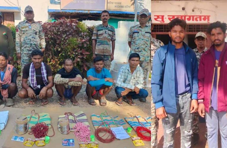 नक्सलियों पर फिर कार्रवाई: 7 माओवादी गिरफ्तार, टिफिन बम और डेटोनेटर बरामद