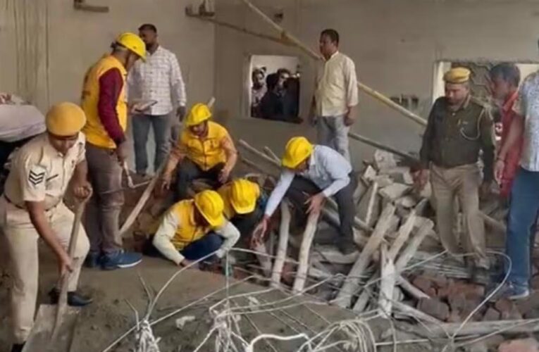 जयपुर में निर्माणाधीन बिल्डिंग की दीवार गिरी, 4 मजदूर मलबे में दबे