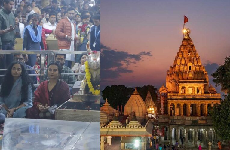 अभिनेत्री दिव्या दत्ता बाबा महाकाल के धाम पहुंचीं, नंदी जी के कानों में की मनोकामना