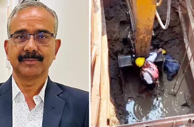 भोपाल :एग्जीक्यूटिव इंजीनियर आरके त्रिवेदी ने 22 फीट गहरे गड्ढे में उतरकर की सीवेज लाइन की सफाई, 400 परिवारों की राहत