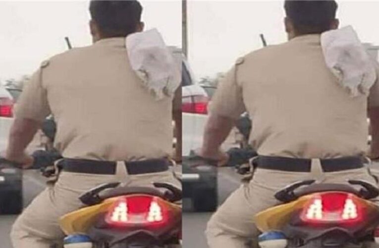 बालाघाट: हेलमेट न पहनने पर SP ने पुलिस आरक्षक को सस्पेंड किया, कार्रवाई सख्त